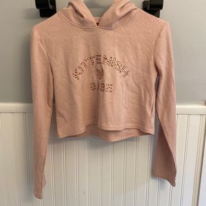 Kittenish crop sweatshirt , pink size small worn once